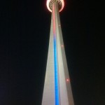 CN Tower at night